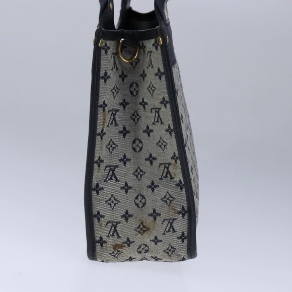 LOUIS VUITTON Monogram Mini Sac Catherine Hand Bag Navy - Picture 10 of 16